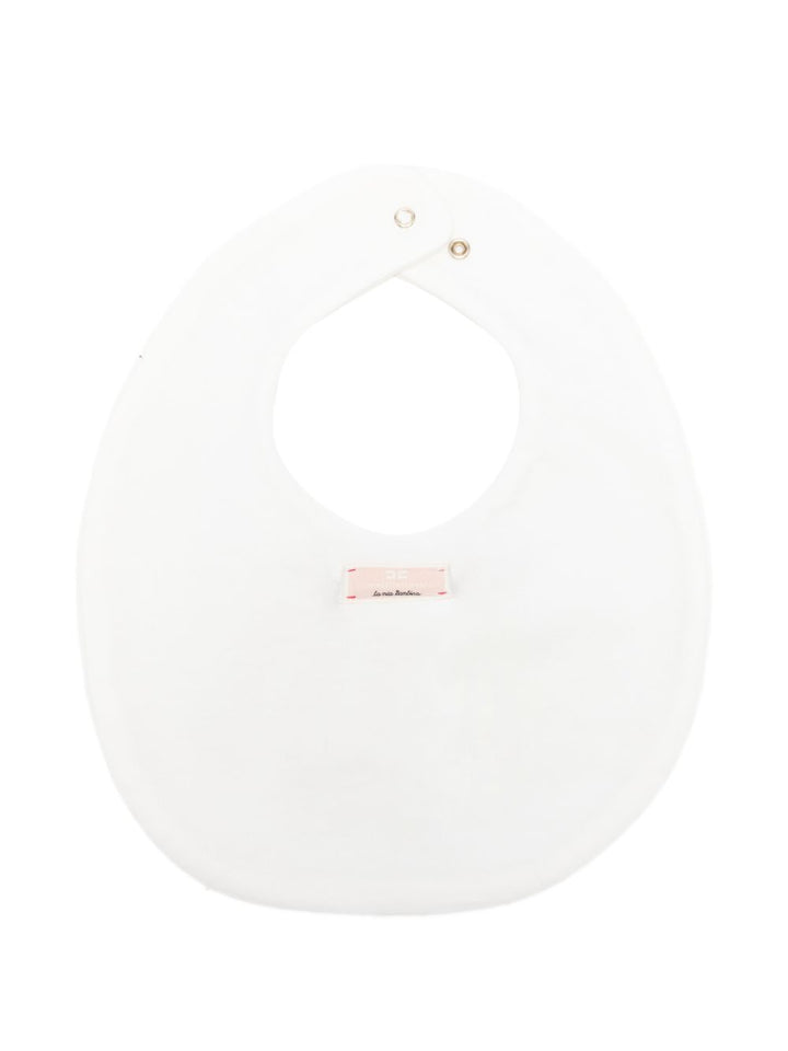 Bavaglio bianco per neonata ENBA0730FF002 0115 Elisabetta Franchi Kids 