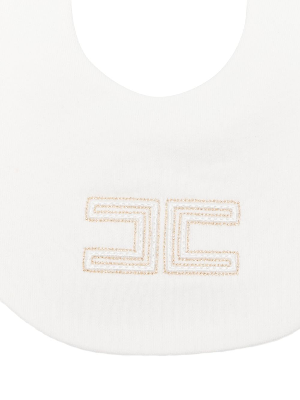 Bavaglio bianco per neonata ENBA0730FF002 0115 Elisabetta Franchi Kids 