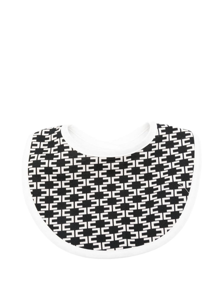 Bavaglio nero/bianco per neonata ENBA0740JF054 D772 Elisabetta Franchi Kids 