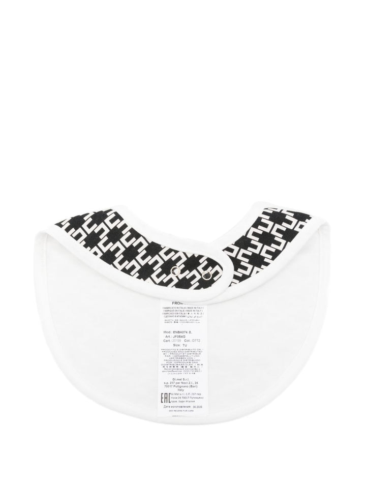 Bavaglio nero/bianco per neonata ENBA0740JF054 D772 Elisabetta Franchi Kids 
