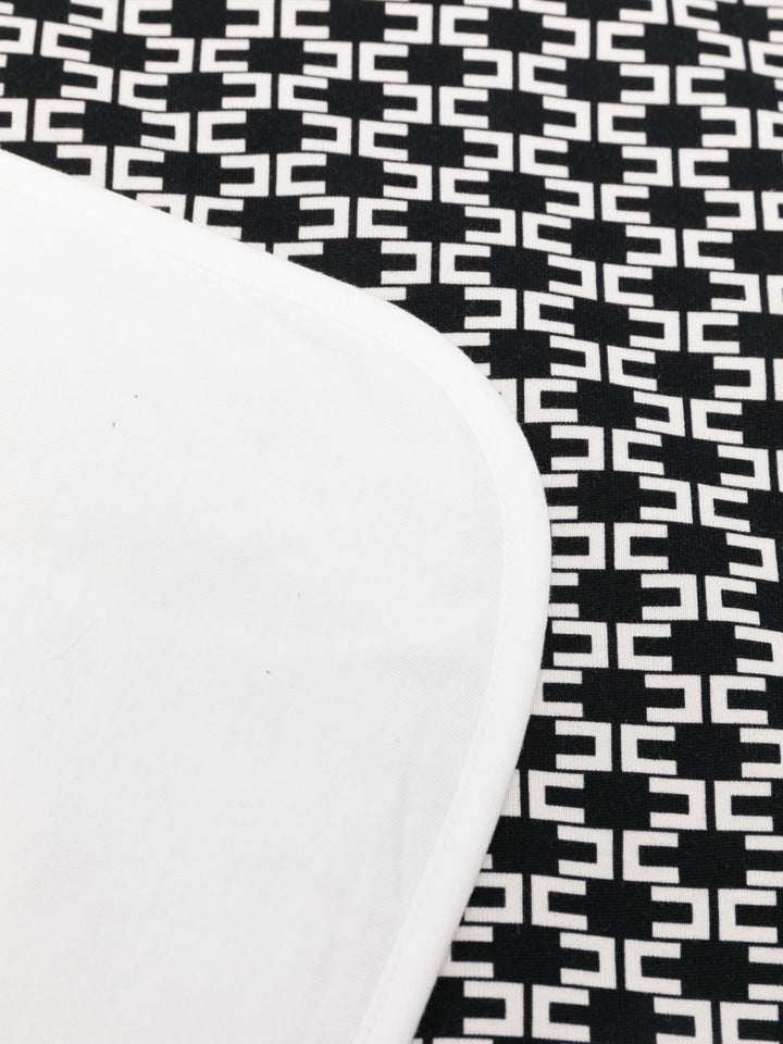 Coperta nera/bianca per neonata ENCO0960JF054 D772 Elisabetta Franchi Kids 