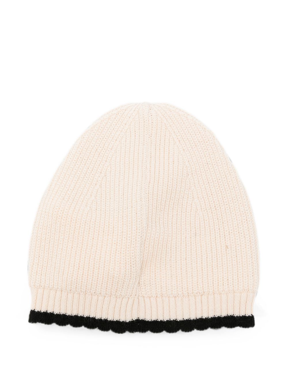 Cappello burro/nero per neonata ENCP086CFL001 0188 Elisabetta Franchi Kids 