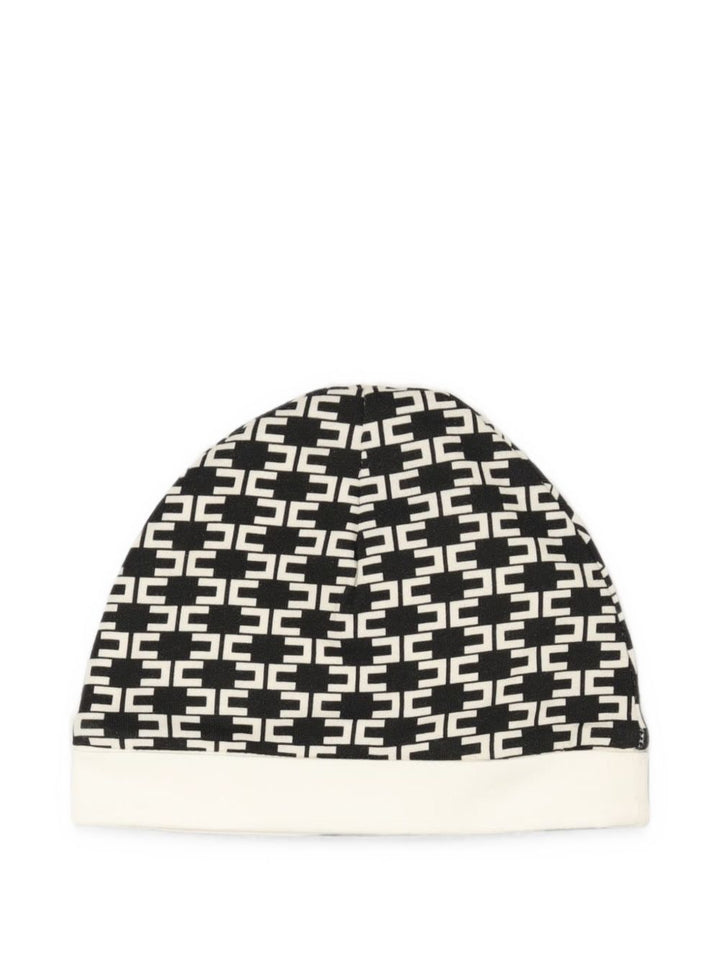 Cappello nero per neonata ENCP0940JF054 D772 Elisabetta Franchi Kids 