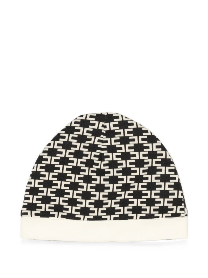 Cappello nero per neonata ENCP0940JF054 D772 Elisabetta Franchi Kids 