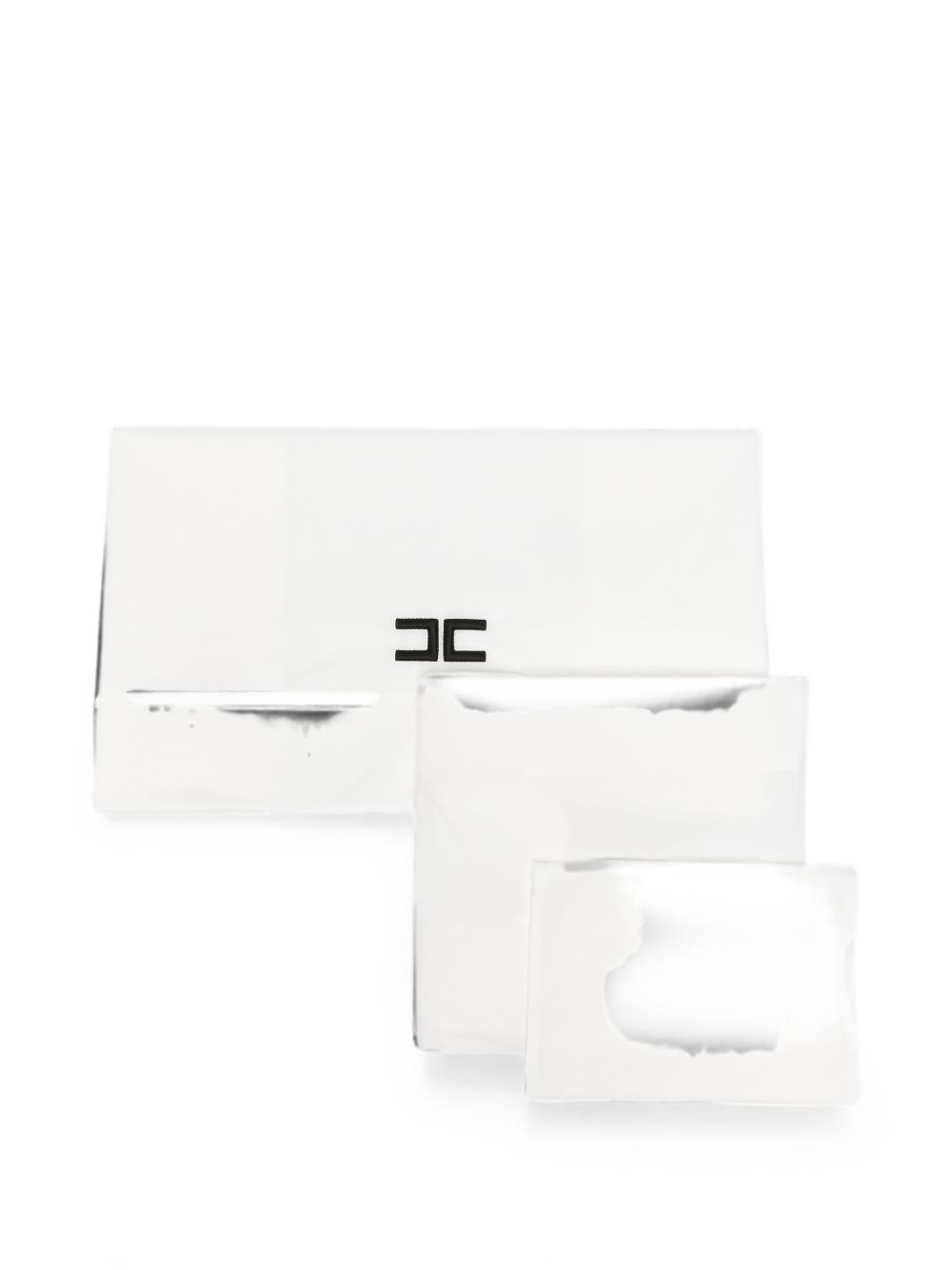Lenzuola avorio/nera per neonato ENLE0210CA270 0100 Elisabetta Franchi Kids 