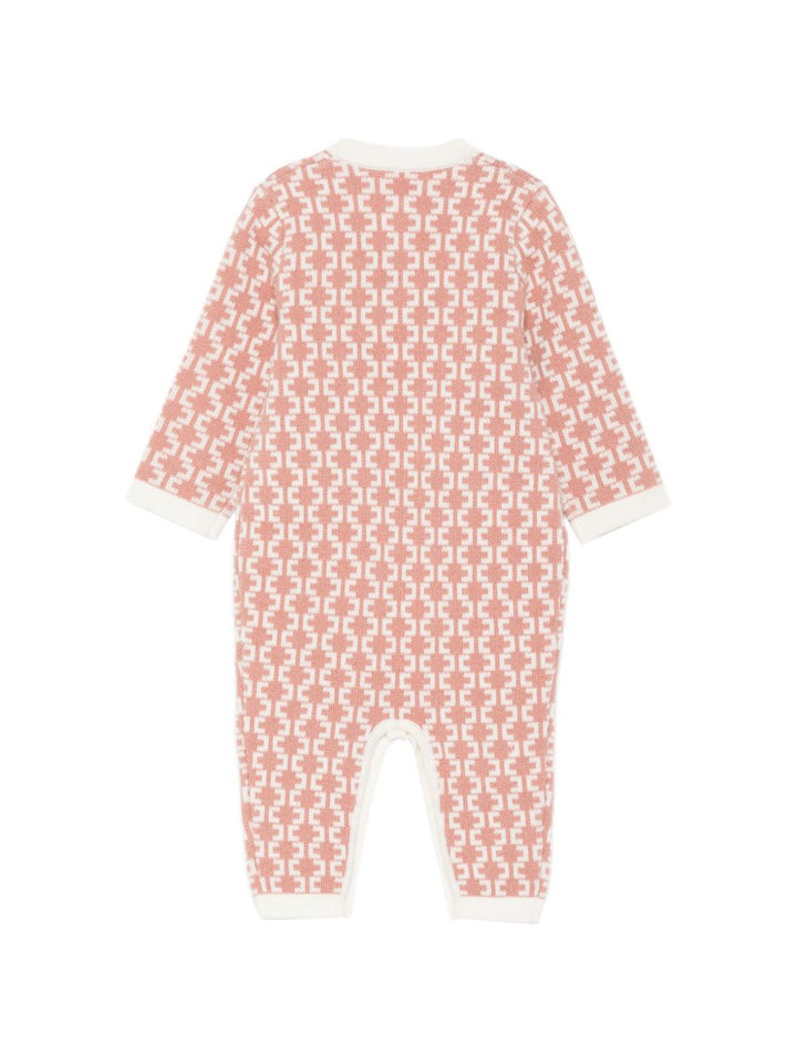 Tutina rosa/oro per neonata ENTU159CFL139 D777 Elisabetta Franchi Kids 