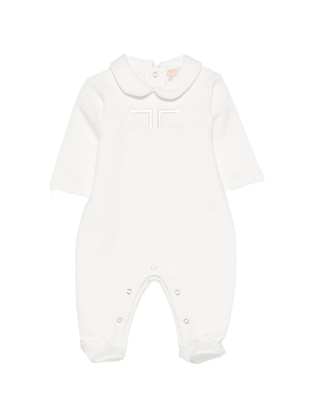 Tutina bianca per neonata ENTU1620FF002 0004 Elisabetta Franchi Kids 