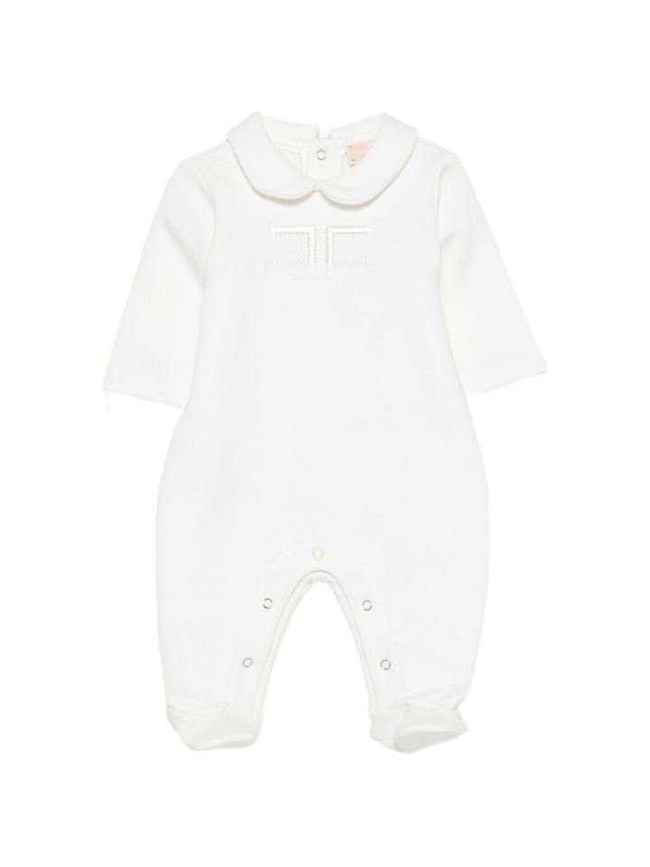 Tutina bianca per neonata ENTU1620FF002 0004 Elisabetta Franchi Kids 