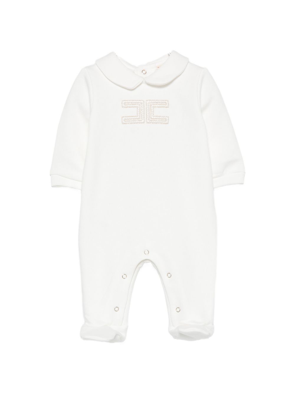 Tutina bianca per neonata ENTU1650FF002 0115 Elisabetta Franchi Kids 