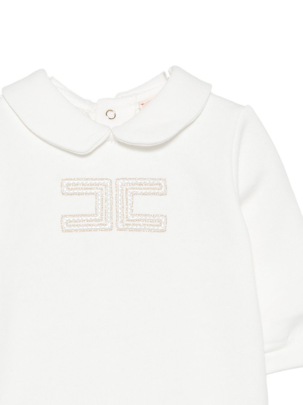 Tutina bianca per neonata ENTU1650FF002 0115 Elisabetta Franchi Kids 