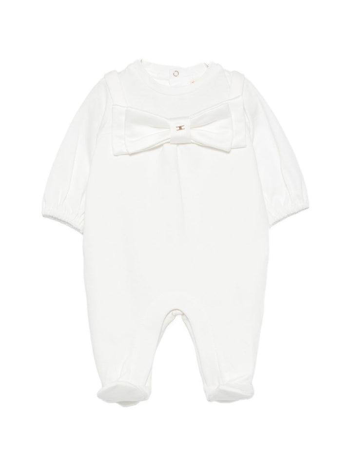 Tutina bianca per neonata ENTU1660FF002 0195 Elisabetta Franchi Kids 