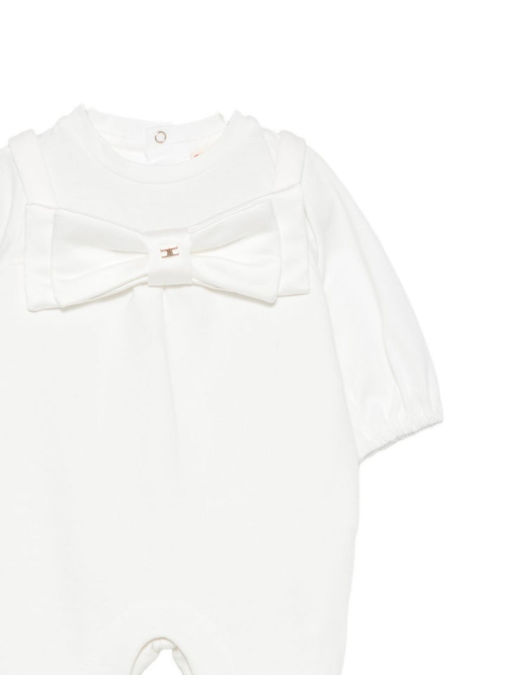 Tutina bianca per neonata ENTU1660FF002 0195 Elisabetta Franchi Kids 