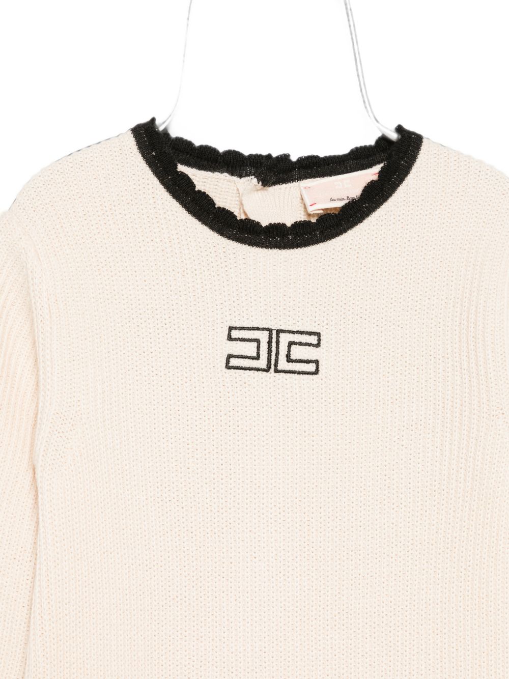 Tutina burro/nero per neonata ENTU169CFL001 0188 Elisabetta Franchi Kids 