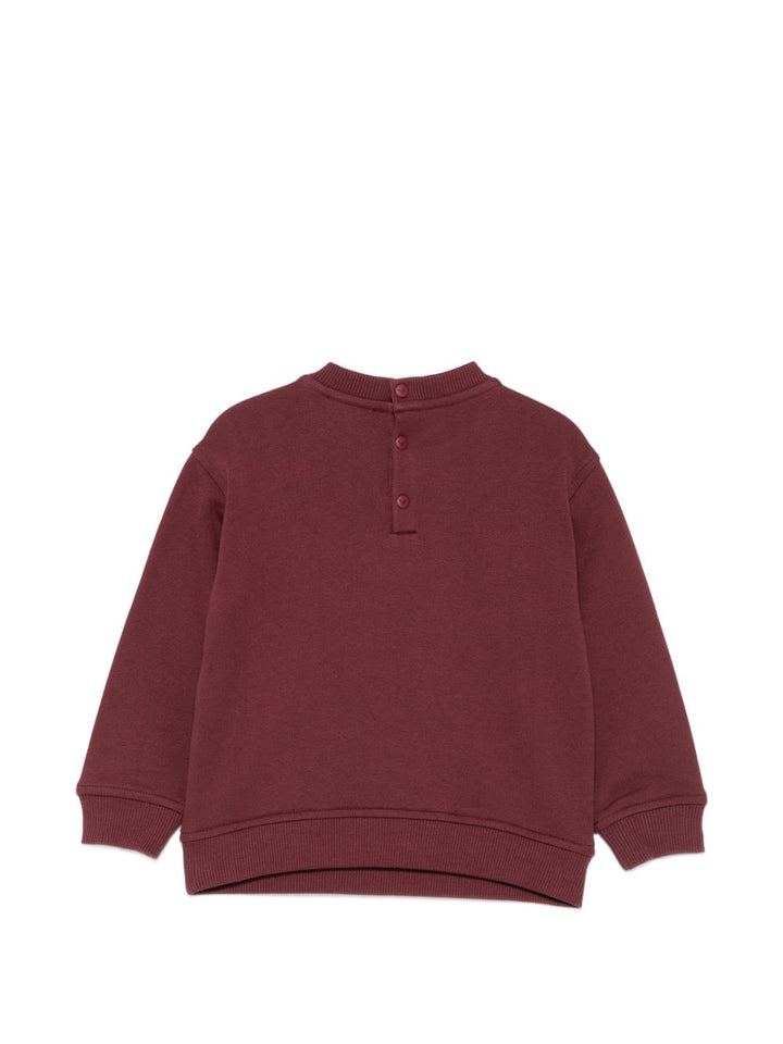 Felpa bordeaux per neonato EB001458AF26020 UA343 Emporio Armani Kids 