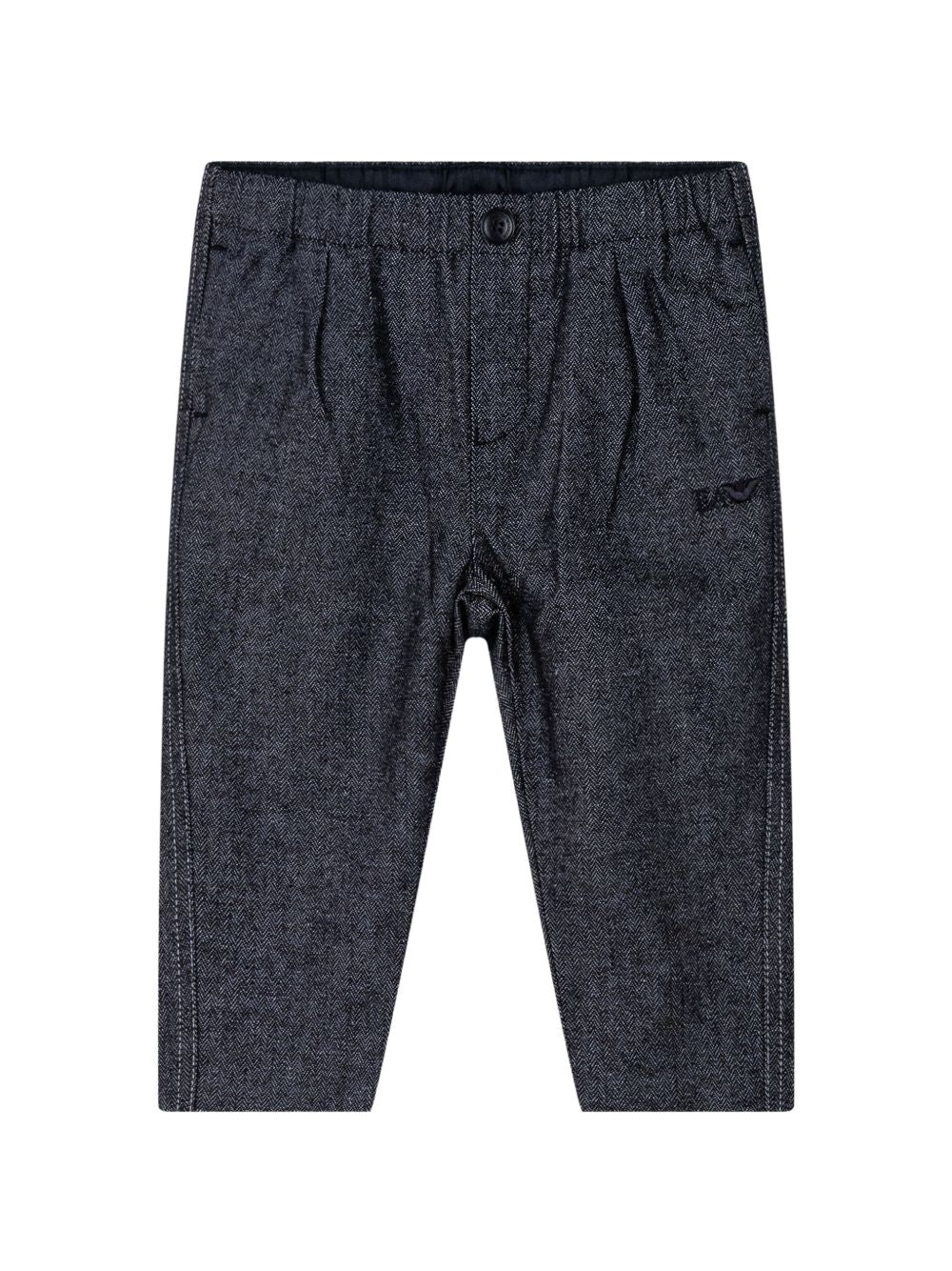 Pantalone blu per neonato EB001467AF25919 FB056 Emporio Armani Kids 