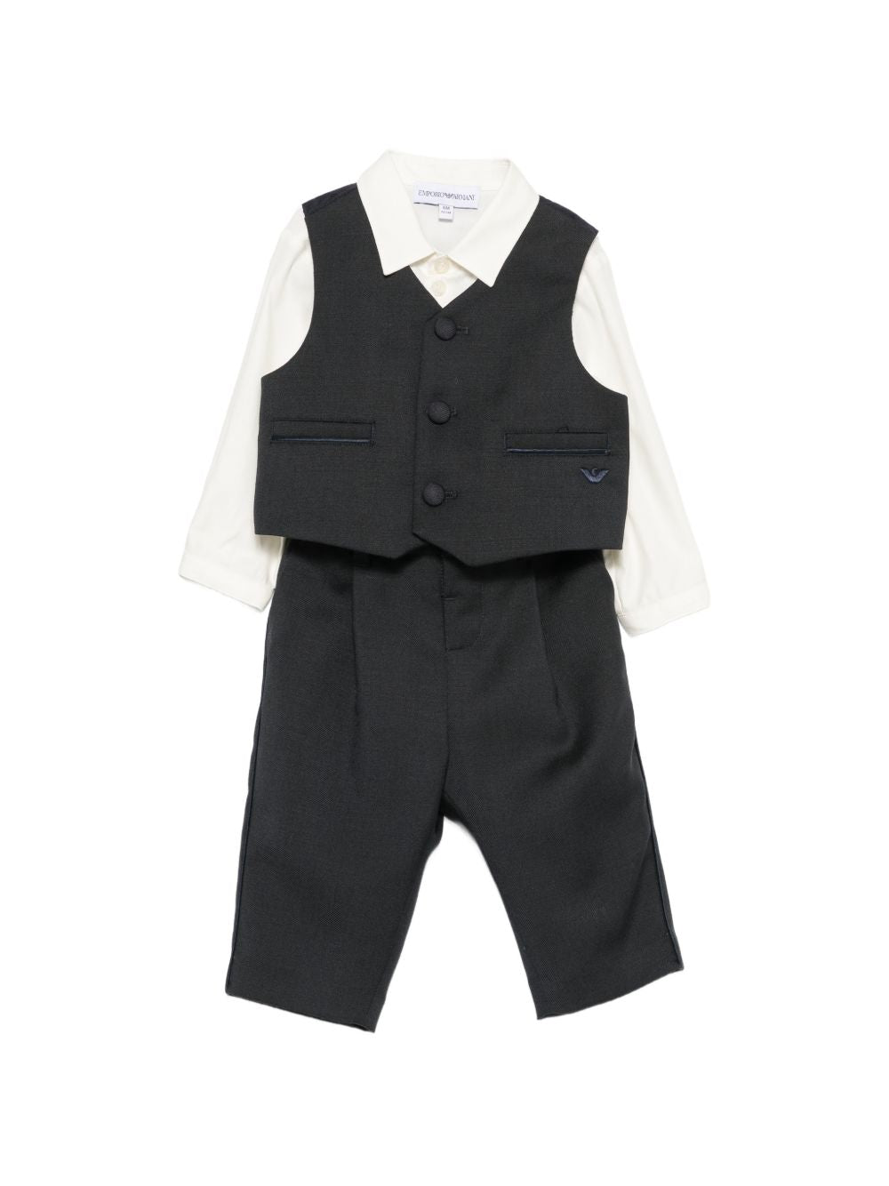 Completo elegante blu navy per neonato EB001566AF26061 UB109 Emporio Armani Kids 
