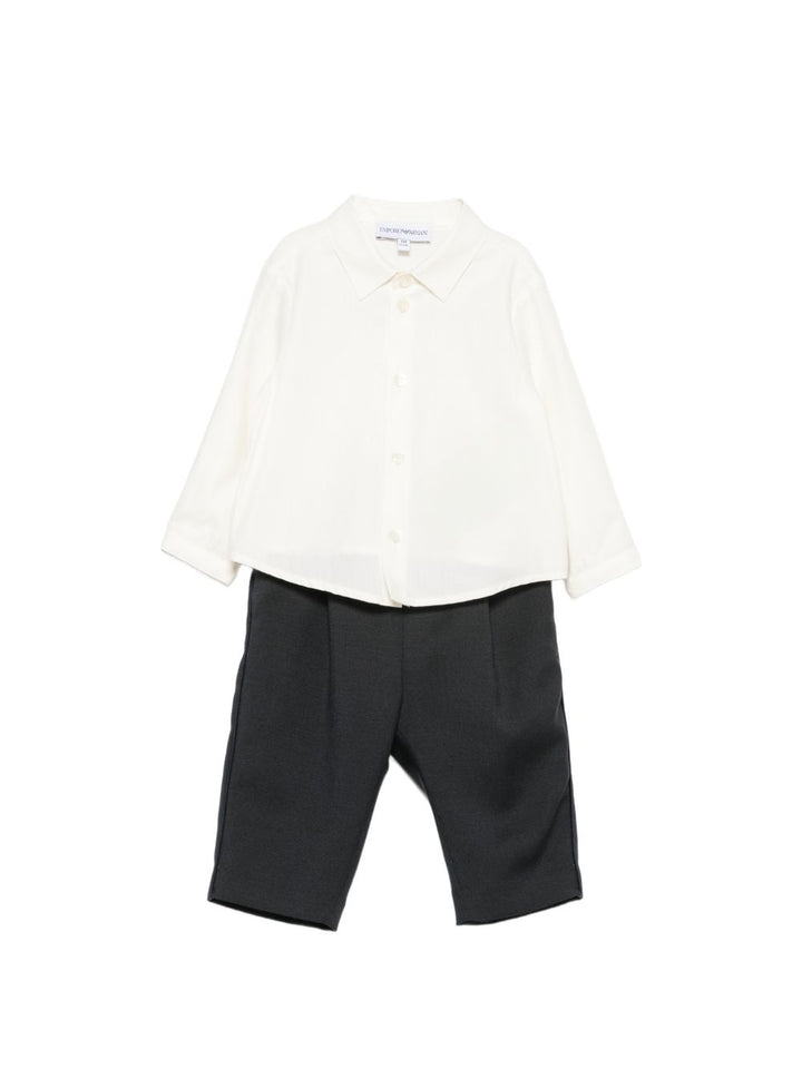 Completo elegante blu navy per neonato EB001566AF26061 UB109 Emporio Armani Kids 