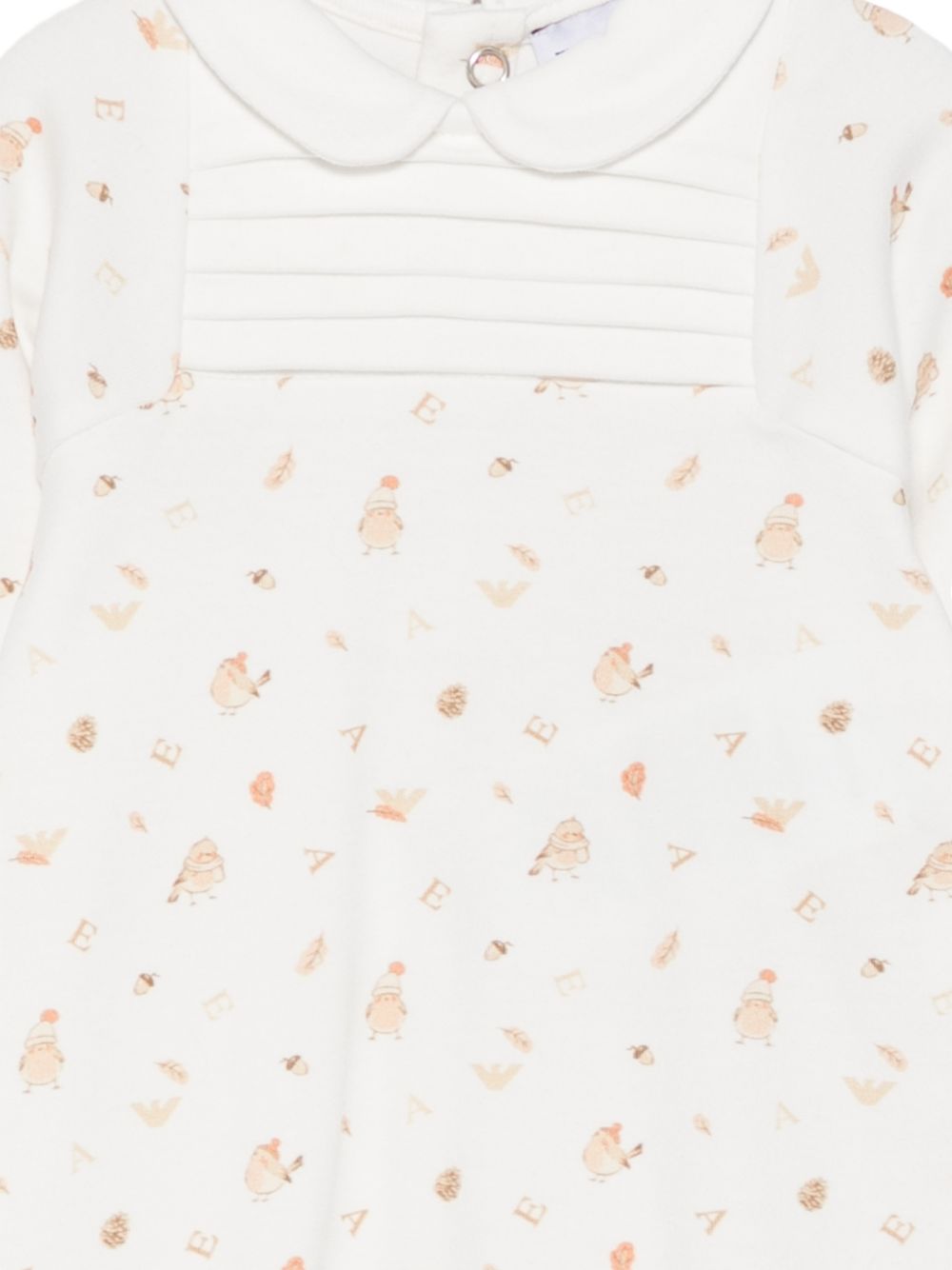 Tutina bianca per neonato EY000219AF25954 F1001 Emporio Armani Kids 