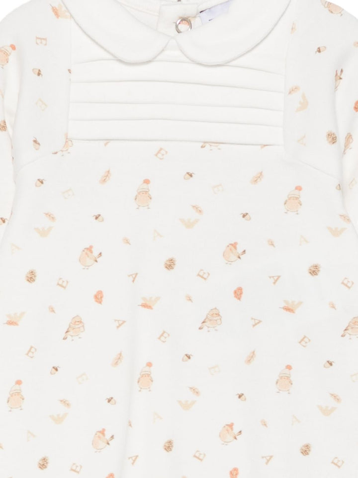 Tutina bianca per neonato EY000219AF25954 F1001 Emporio Armani Kids 