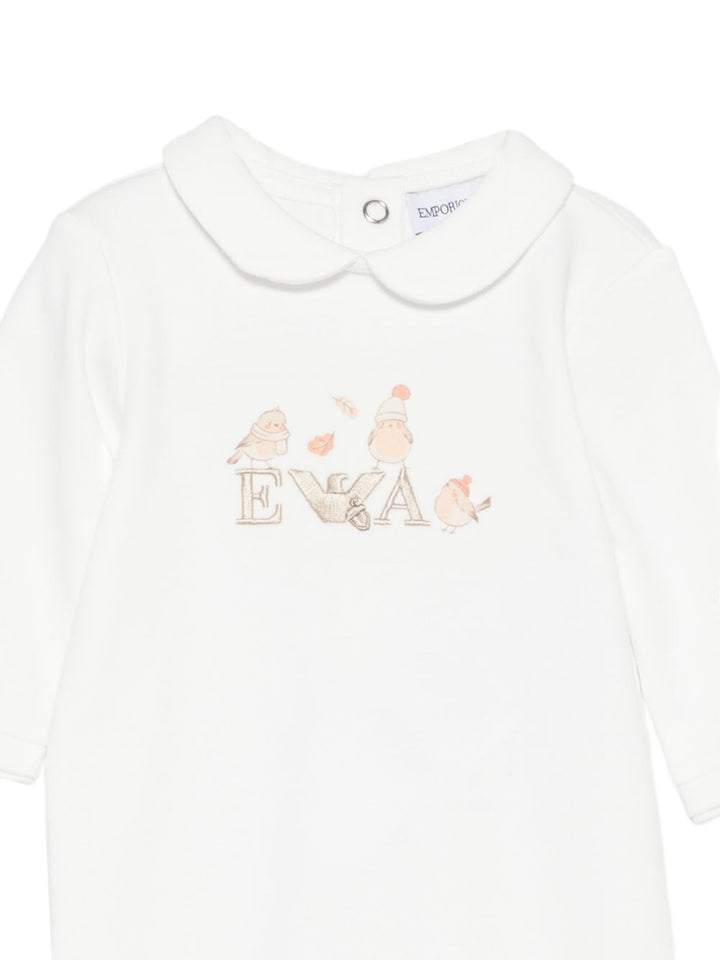 Tutina bianca per neonato EY000225AF26239 U0007 Emporio Armani Kids 