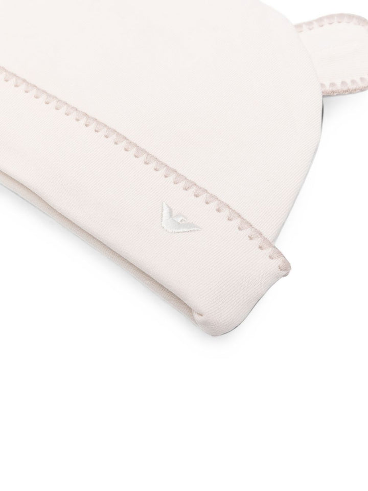 Cappello bianco sporco per neonato EY000235AF28104 U1009 Emporio Armani Kids 