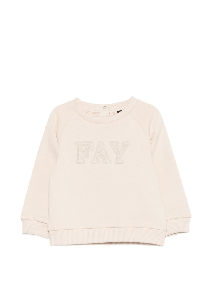 Felpa beige per neonato FZ4300Z3999 115 Fay Kids 