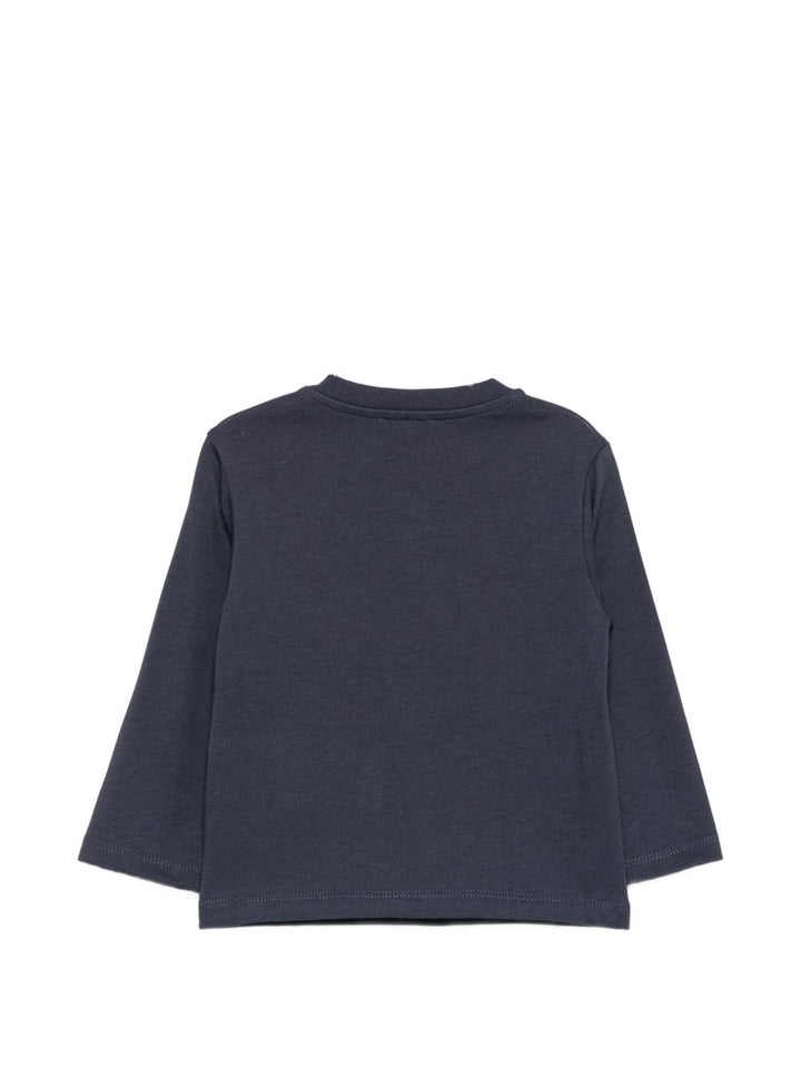 T-shirt blu per neonato FZ8310Z3708 617 Fay Kids 