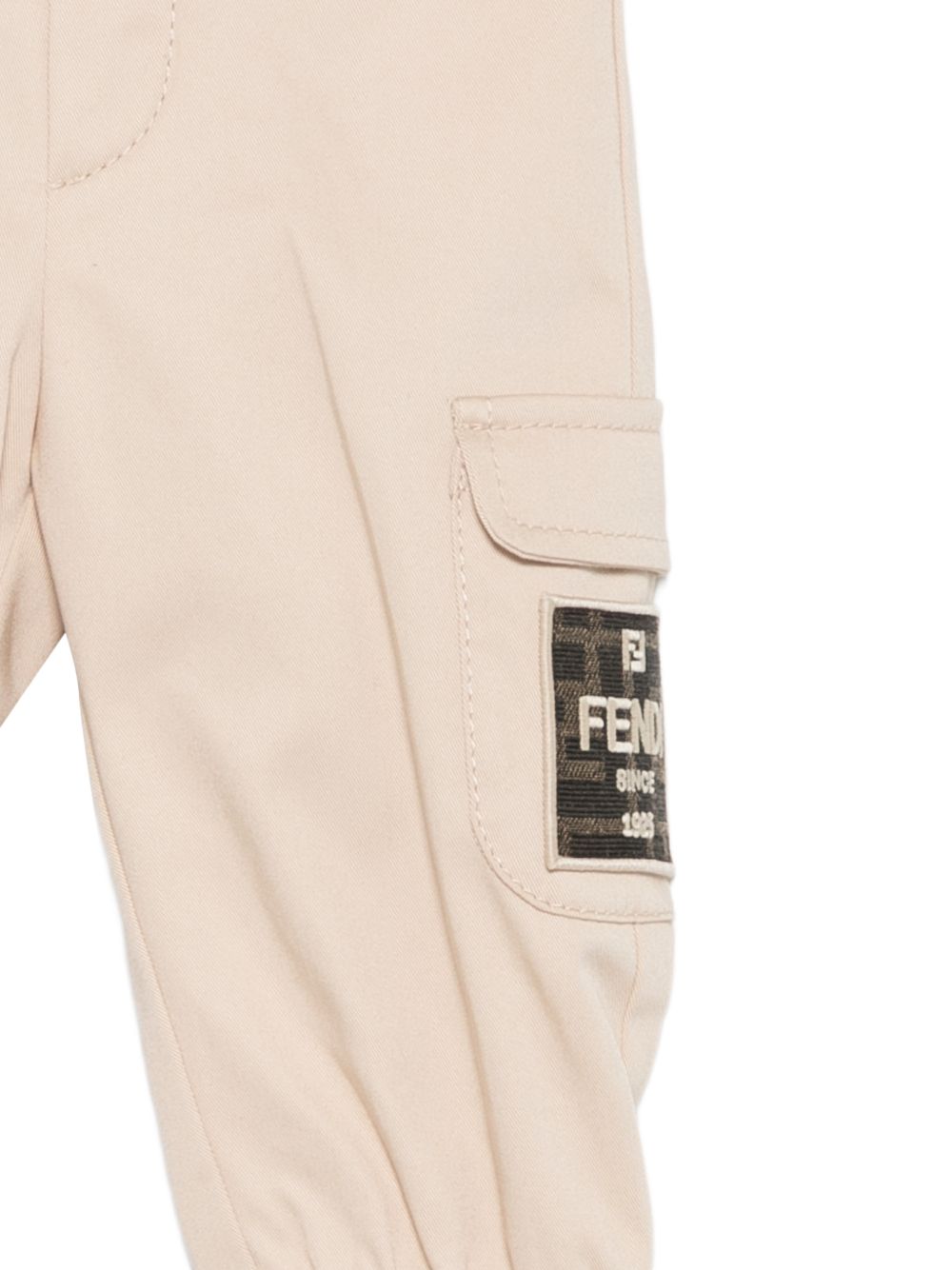 Pantalone beige per neonato BMF277AS5Y F1P2N Fendi Kids 