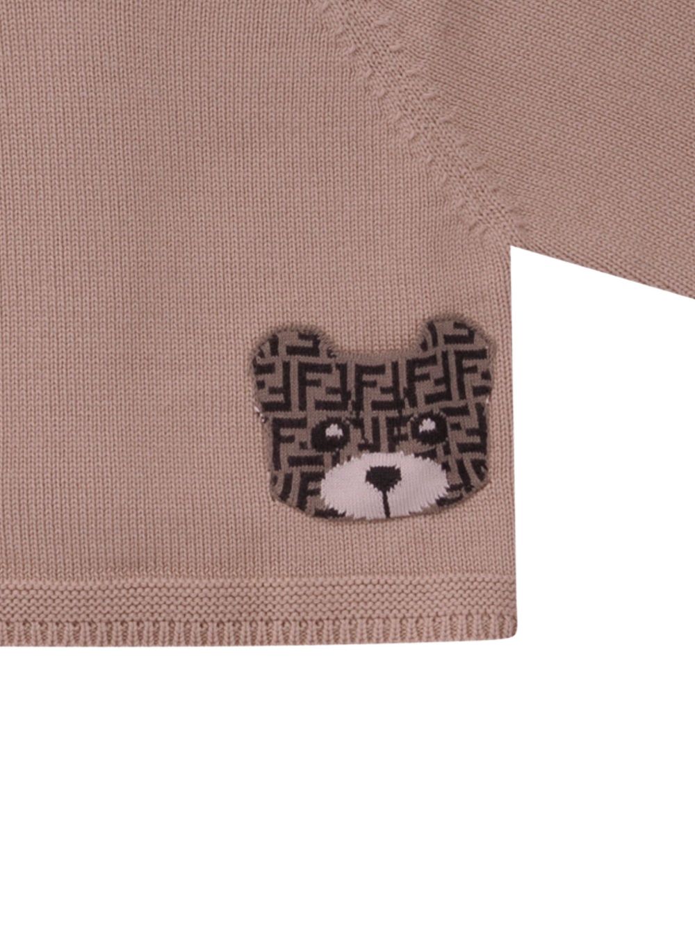Maglione marrone per neonato BUG211AVVZ F0QU5 Fendi Kids 