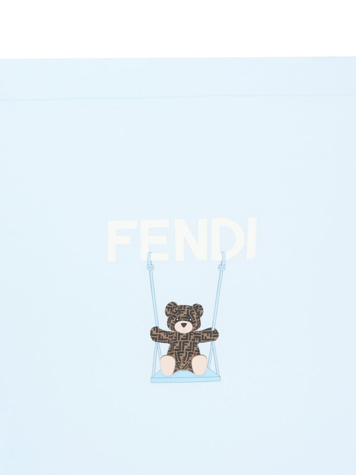 Coperta azzurra per neonato BUJ339ST8 F19J4 Fendi Kids 