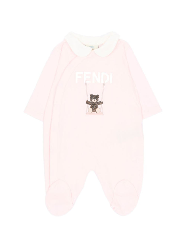 Tutina rosa per neonata BUK167ST8 F0C11 Fendi Kids 