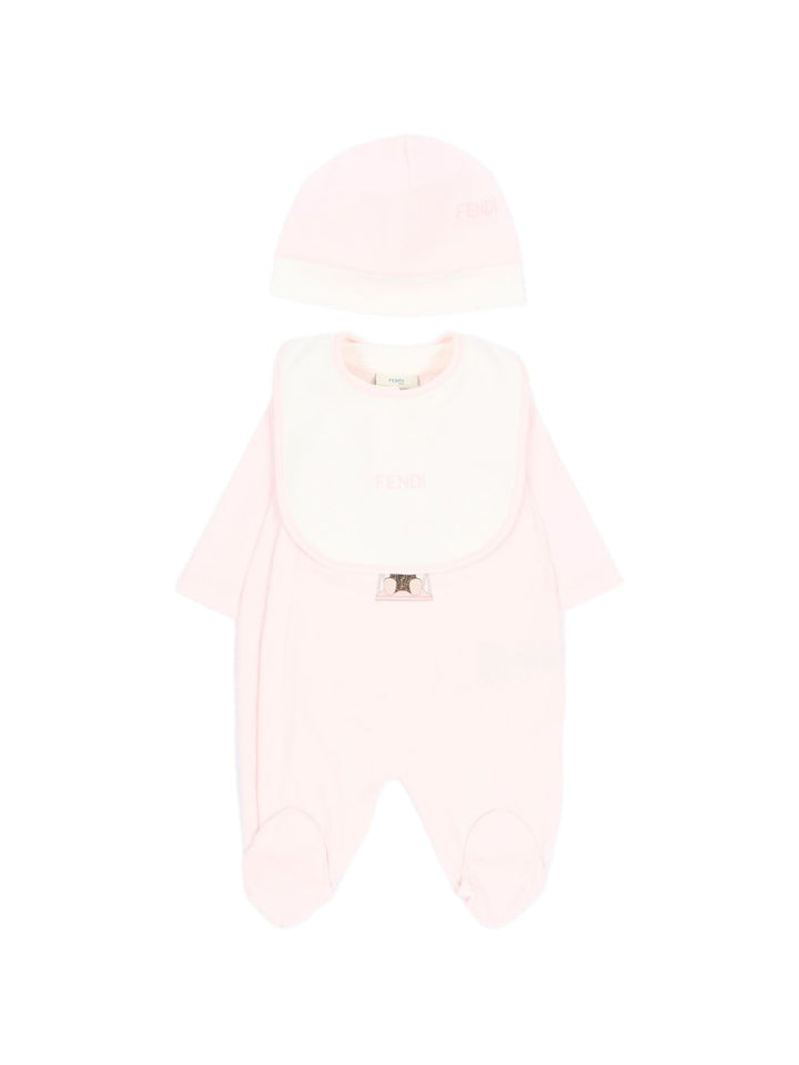 Tutina rosa per neonata BUK167ST8 F0C11 Fendi Kids 