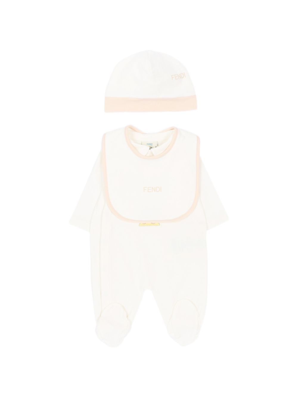 Tutina gesso per neonata BUK167ST8 F0TU9 Fendi Kids 