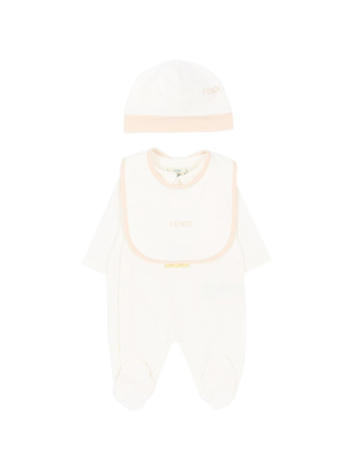 Tutina gesso per neonata BUK167ST8 F0TU9 Fendi Kids 