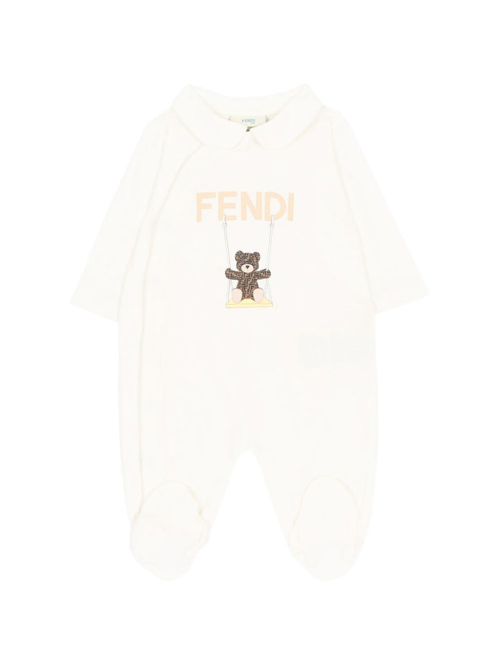 Tutina gesso per neonata BUK167ST8 F0TU9 Fendi Kids 