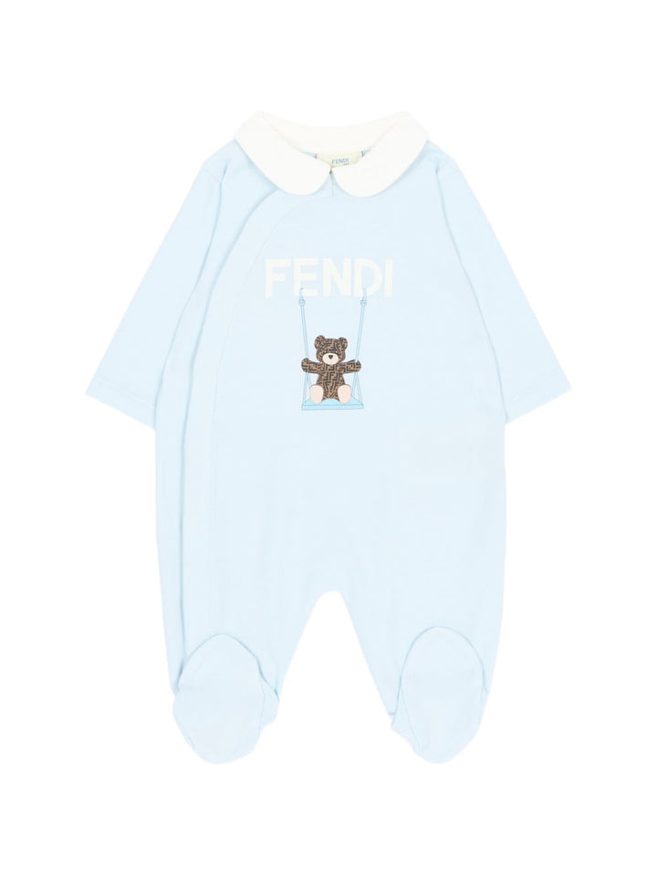 Tutina azzurra per neonato BUK167ST8 F19J4 Fendi Kids 