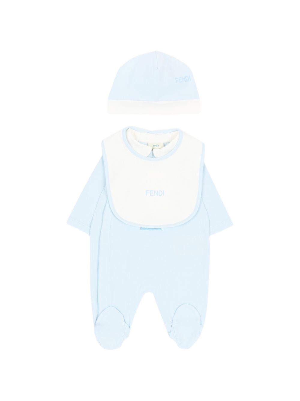 Tutina azzurra per neonato BUK167ST8 F19J4 Fendi Kids 