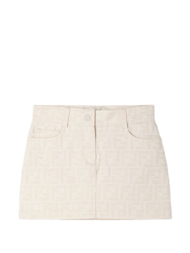 Gonna pietra per bambina JFE213AY8V F0XW5 Fendi Kids 