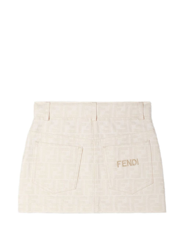 Gonna pietra per bambina JFE213AY8V F0XW5 Fendi Kids 