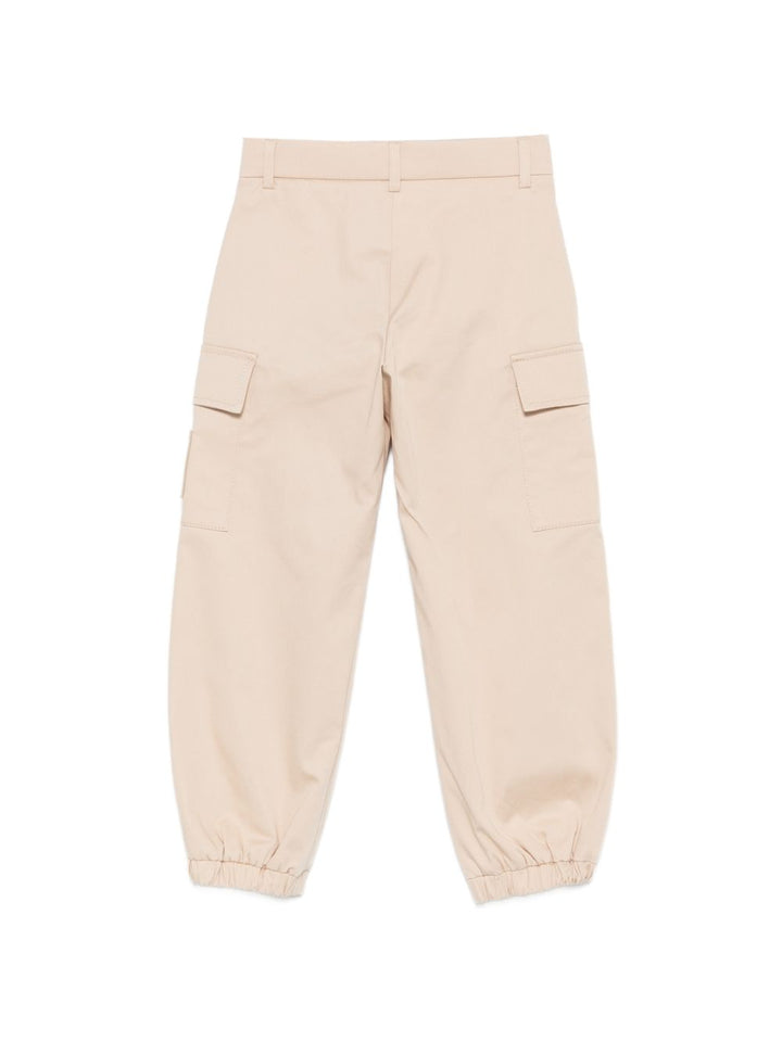 Pantalone linen per bambino JMF600AS5Y F1P2N Fendi Kids 
