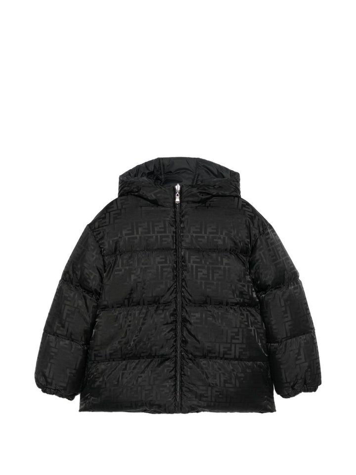 Giubbotto nero per bambino JUA282AJ8U F0GME Fendi Kids 