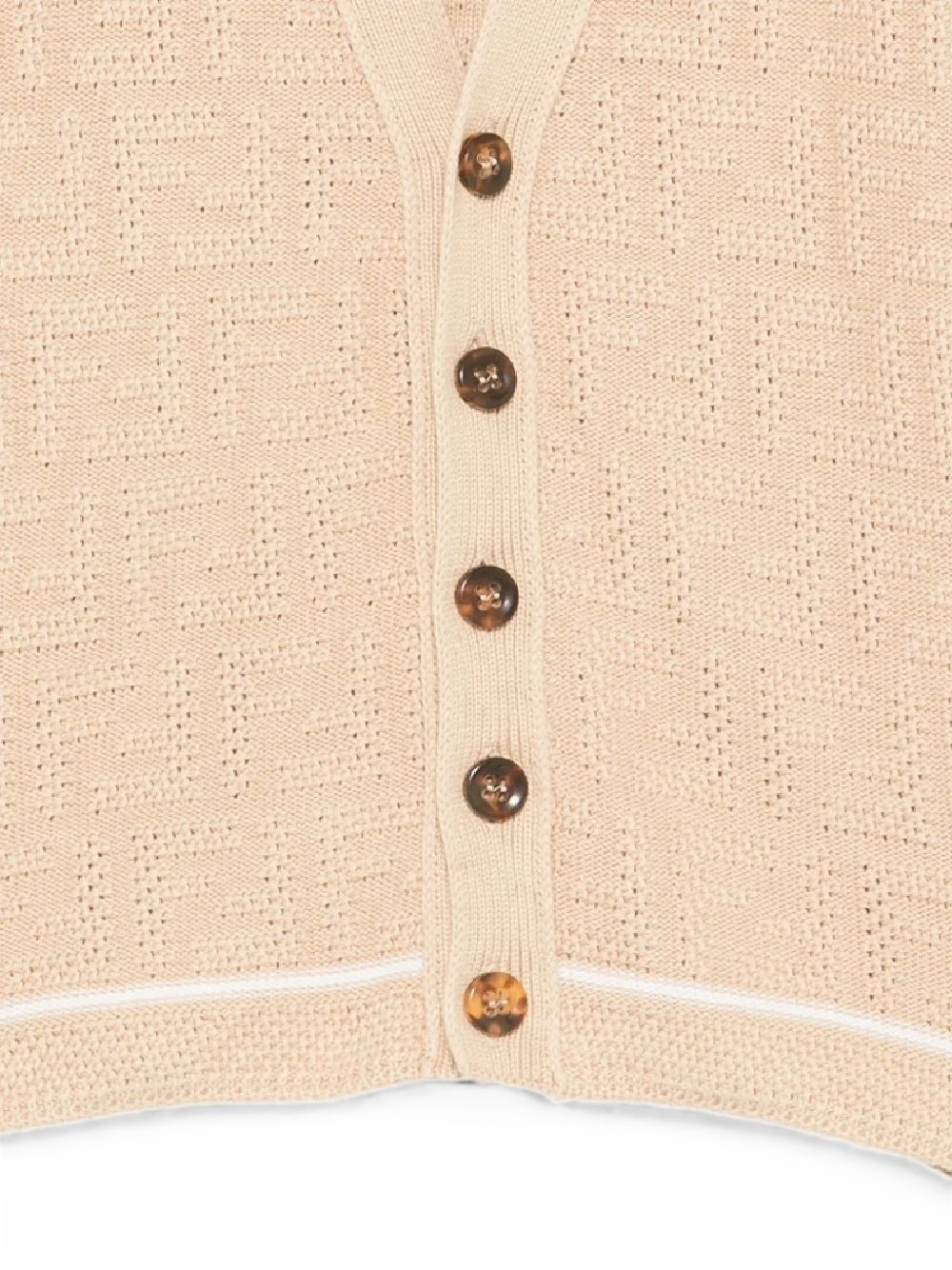 Cardigan linen per bambina JUG221AJ8T F1UCS Fendi Kids 