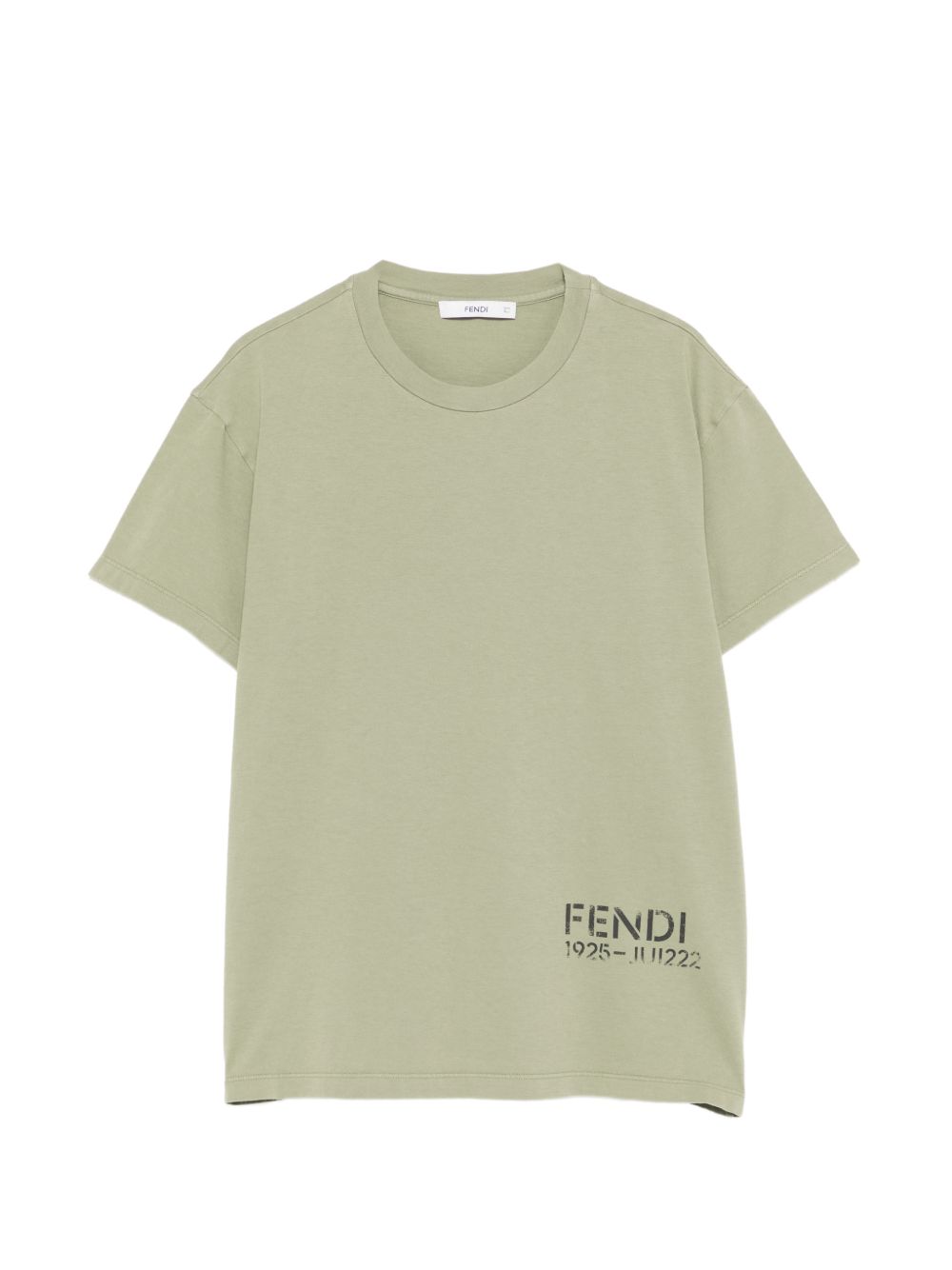 T-shirt verde militare per bambino JUI222B1LF F0QQ4 Fendi Kids 
