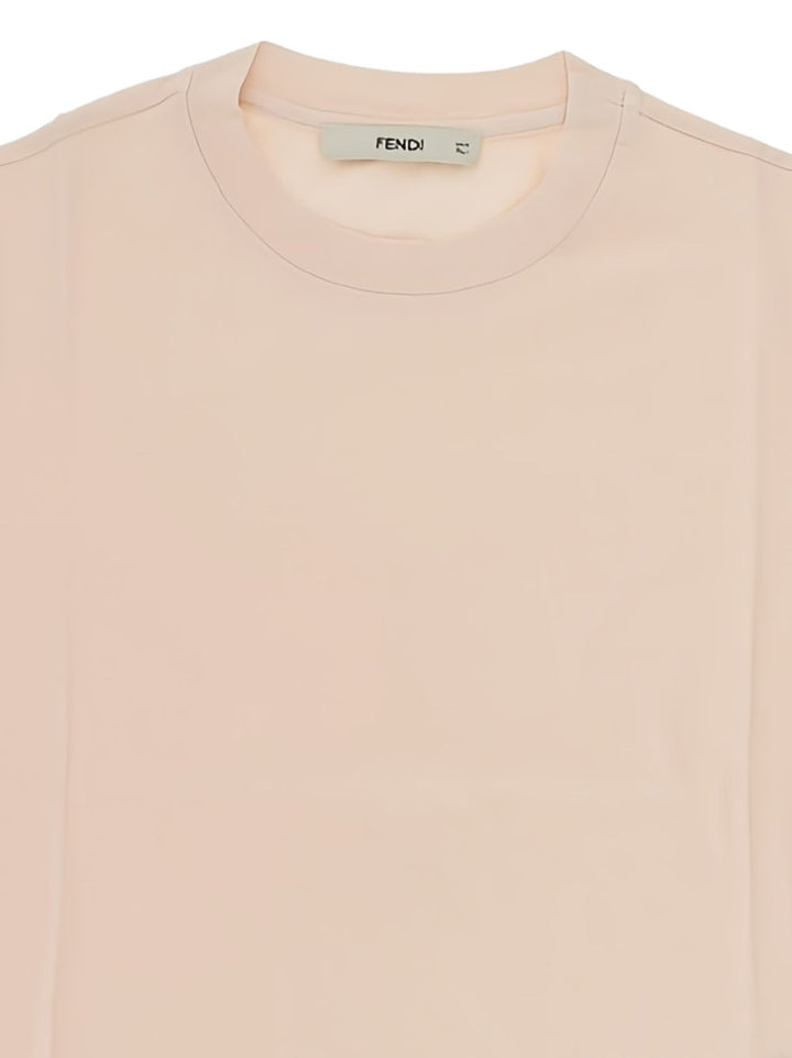 T-shirt rosa peonia per bambina JUI222B1LF F1X7W Fendi Kids 