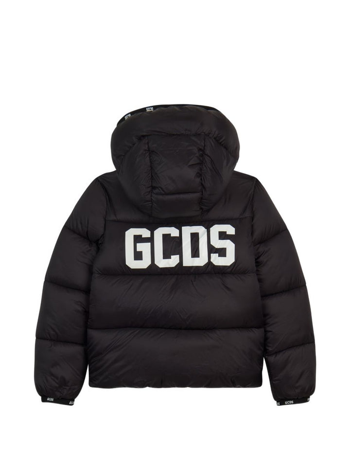 Giubbotto nero per bambino C2BJQA614T340 999A Gcds Kids 