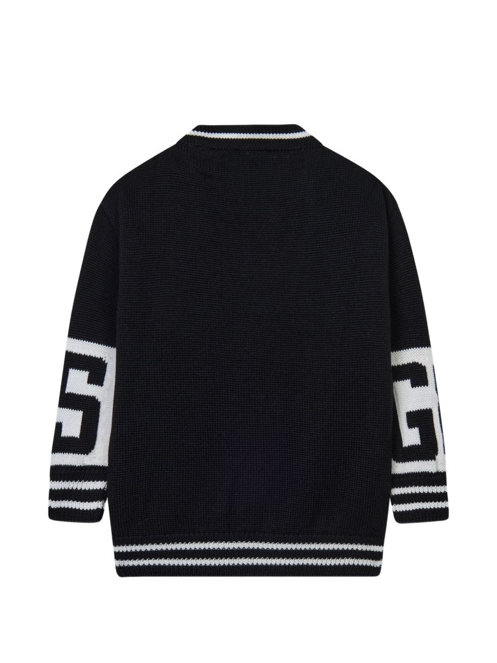 Cardigan nero/bianco per bambino C2BJQF590K347 999A Gcds Kids 