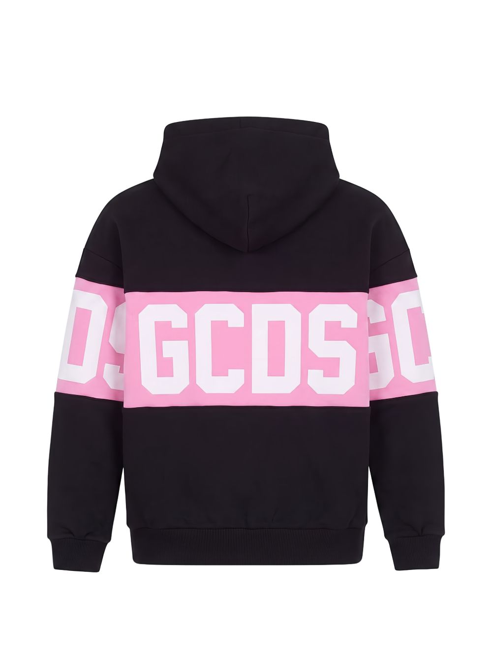 Felpa nera/rosa per bambina Z0GJQE583F004 999P Gcds Kids 