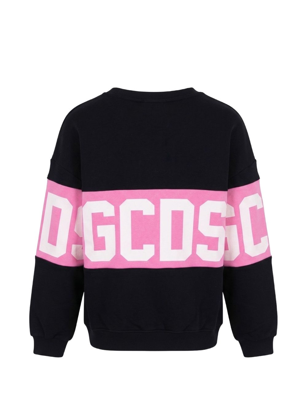 Felpa nera/rosa per bambina Z0GJQE584F004 999P Gcds Kids 