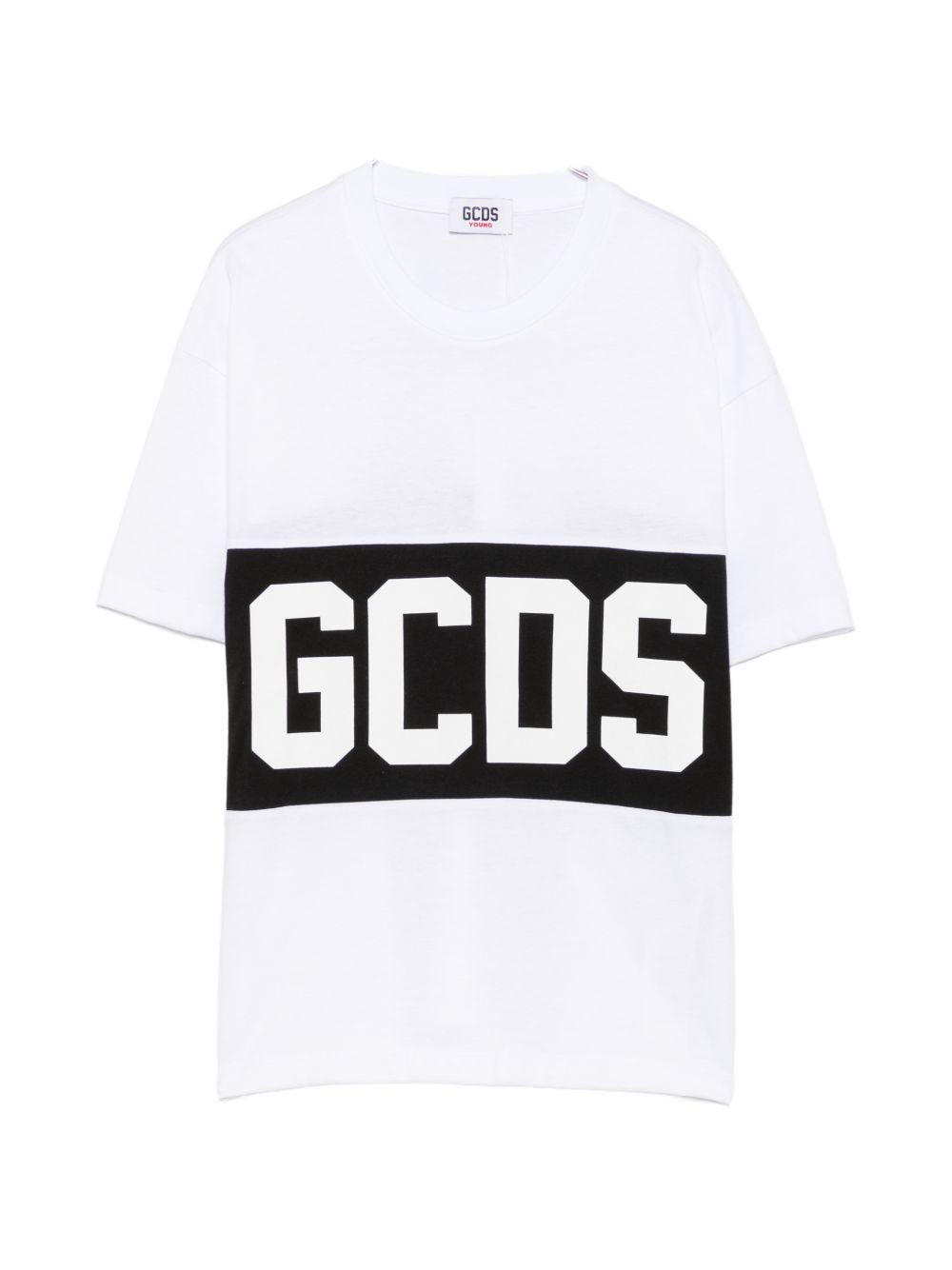 T-shirt bianca/nera per bambino Z0UJQC585J105 157B Gcds Kids 