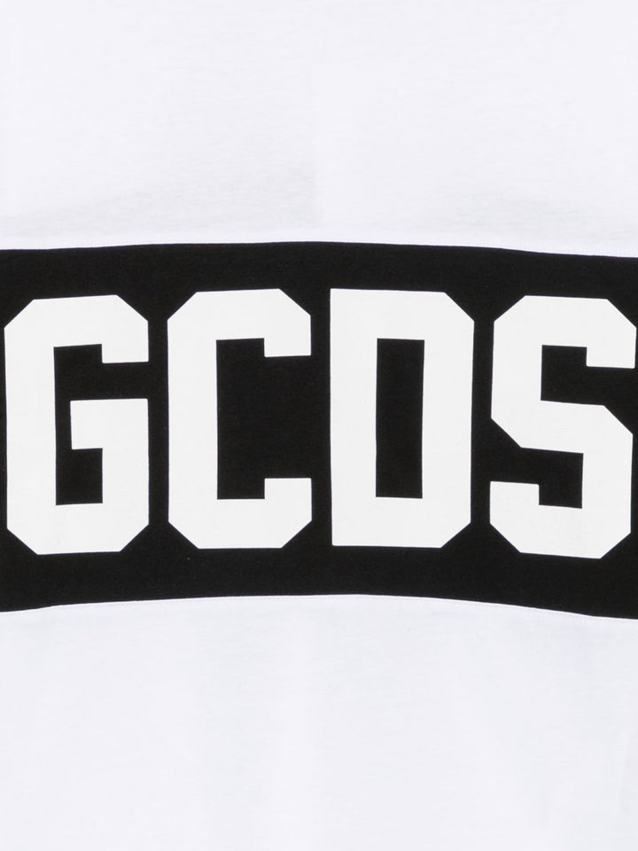 T-shirt bianca/nera per bambino Z0UJQC585J105 157B Gcds Kids 